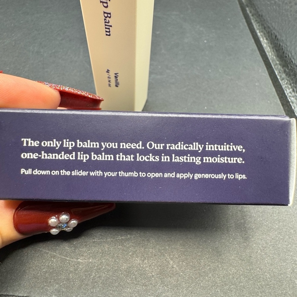 NWT Full Size Curology Vanilla Lip Balm- Vegan! Dye, Paraben, & Cruelty FREE - Picture 7 of 8